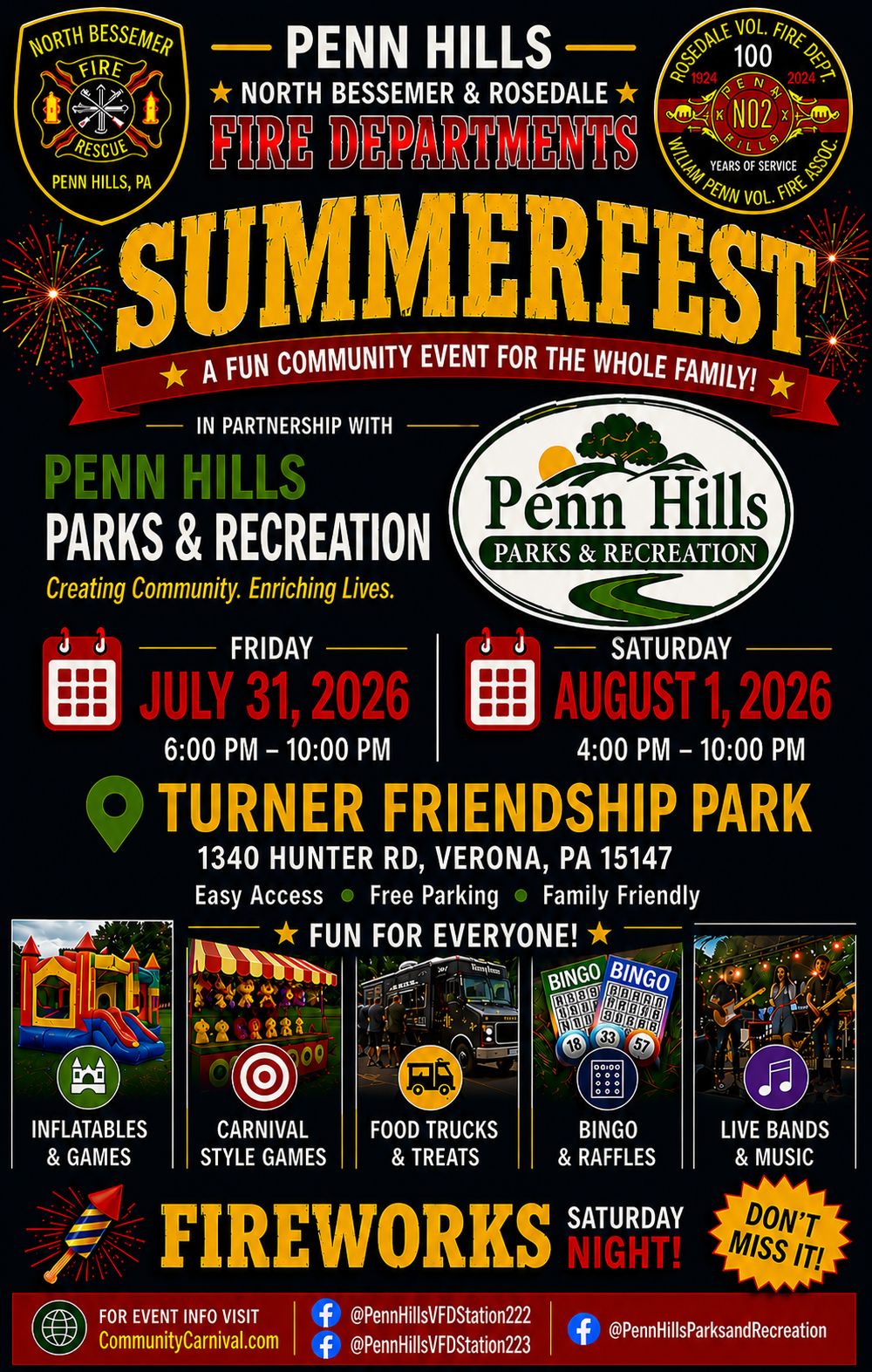 Penn Hills Summerfest 2026 official poster